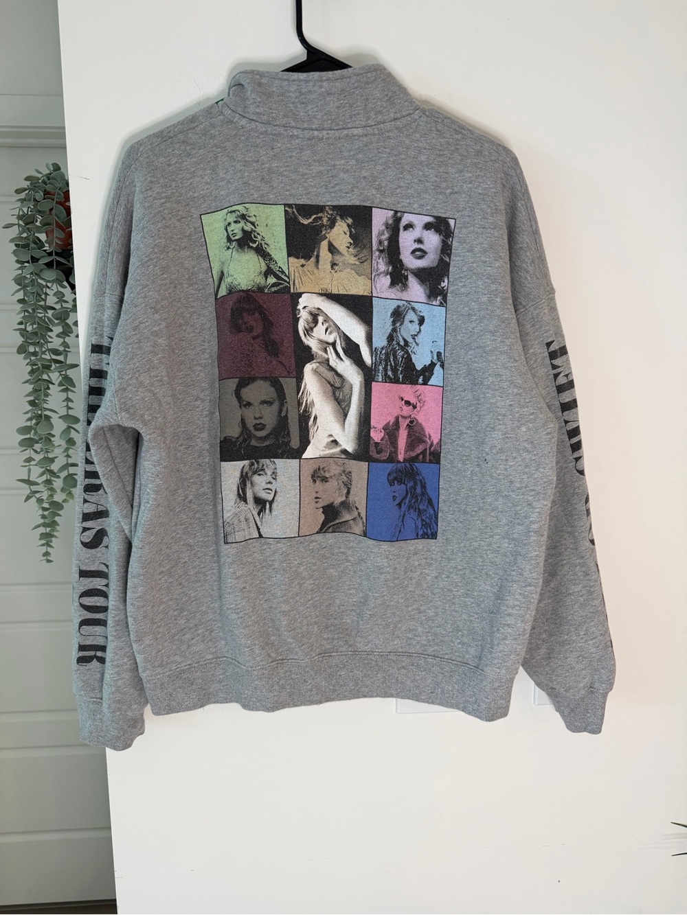 Taylor Swift Gray Multi-Photo Turtleneck Sweater